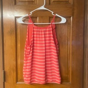 Striped Express sleeveless top